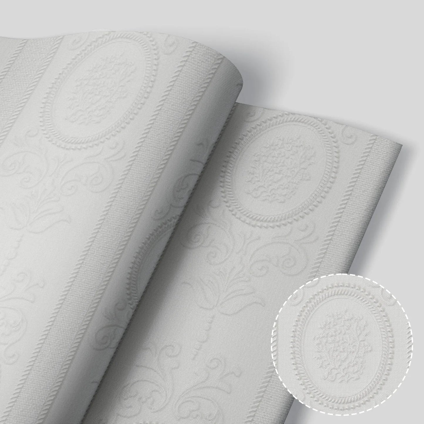 3D Damask Peel & Stick Wallpaper