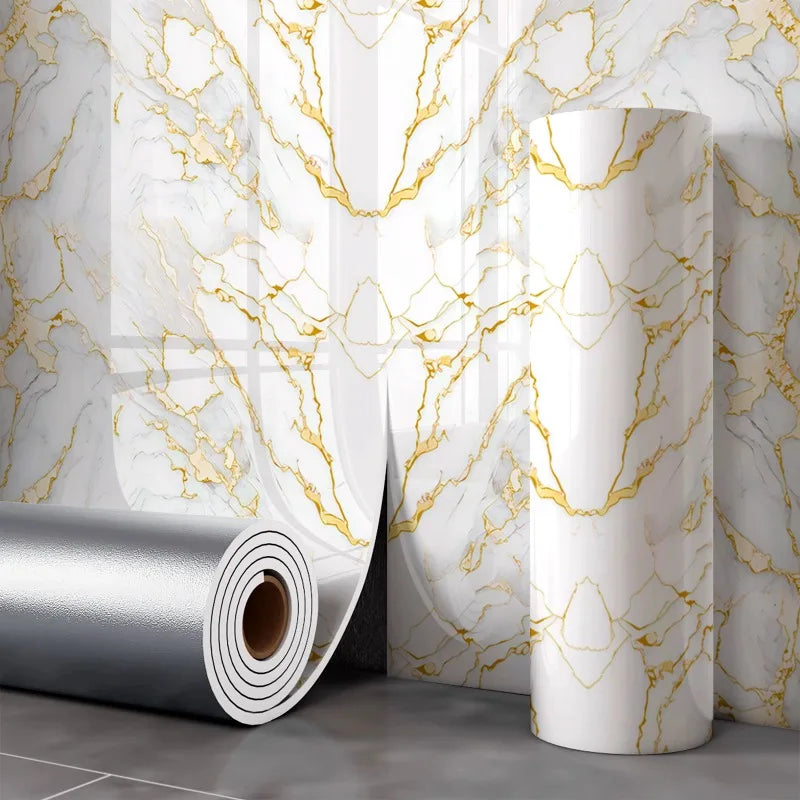 Gilded Marble Peel & Stick Wallpaper