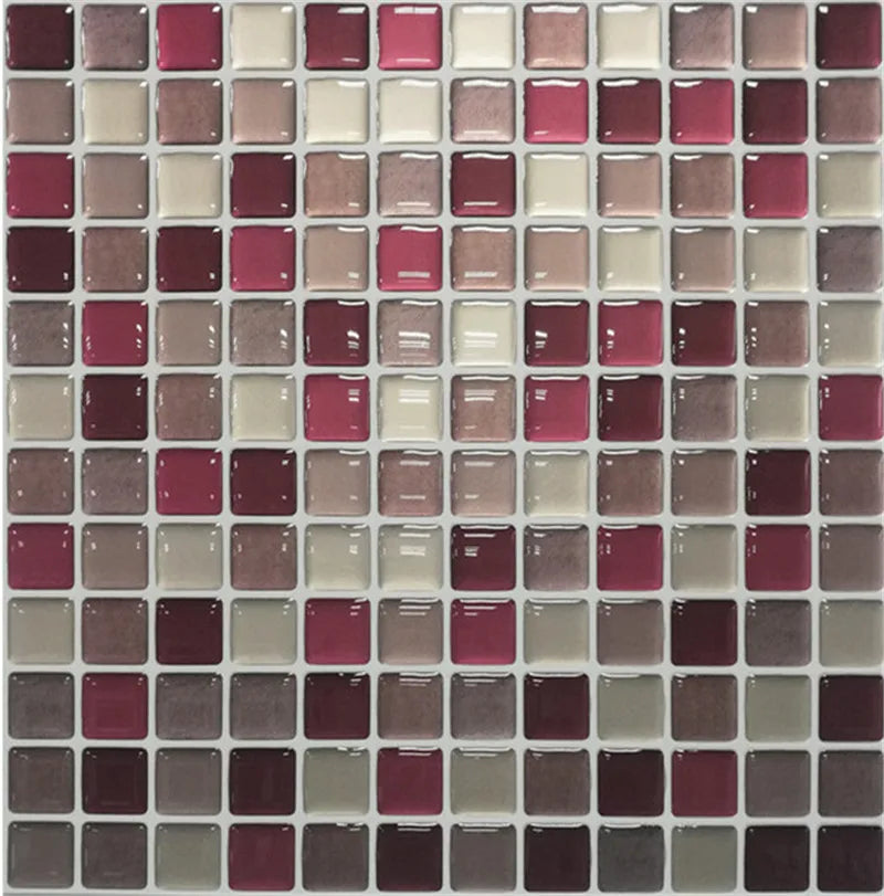 3D Mosaic Peel & Stick Wall Tiles