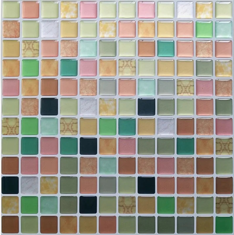 3D Mosaic Peel & Stick Wall Tiles