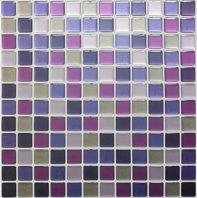3D Mosaic Peel & Stick Wall Tiles