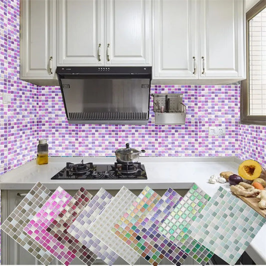 3D Mosaic Peel & Stick Wall Tiles