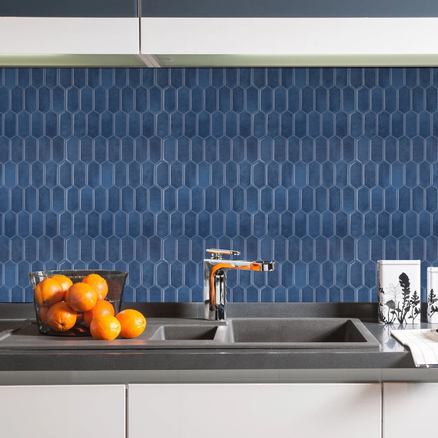 Hexagon Peel & Stick Backsplash Tile