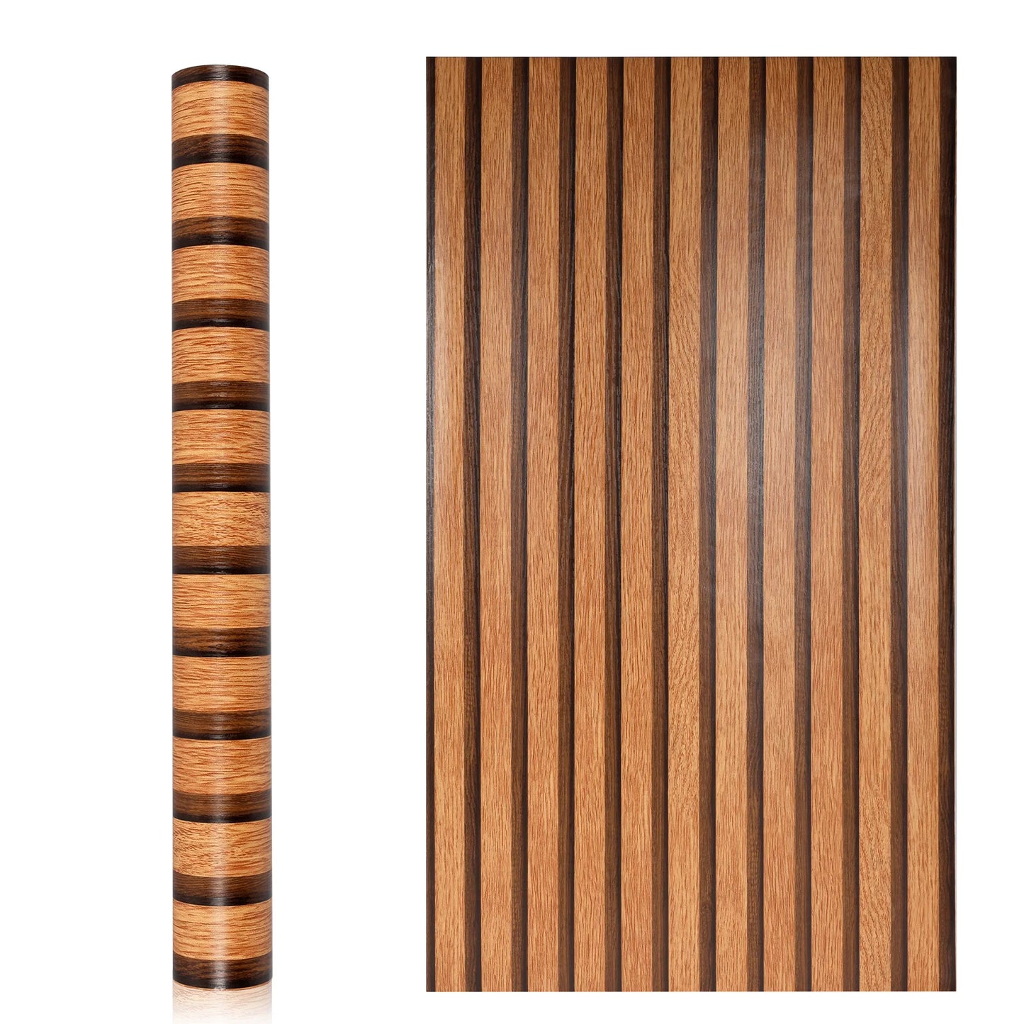 3D Wood Slat Peel & Stick Wall Panel