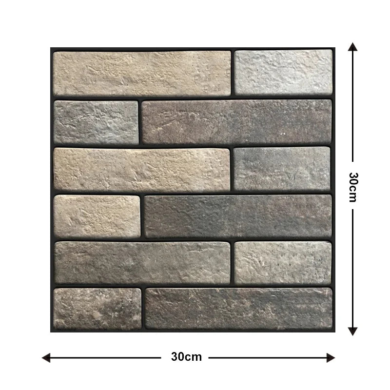 3D PVC Peel & Stick Wall Tiles