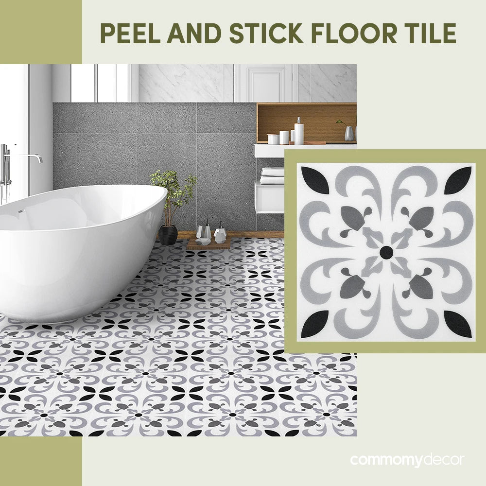 Non-Slip Peel & Stick Floor Tiles