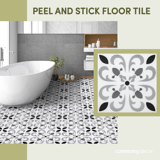 Non-Slip Peel & Stick Floor Tiles