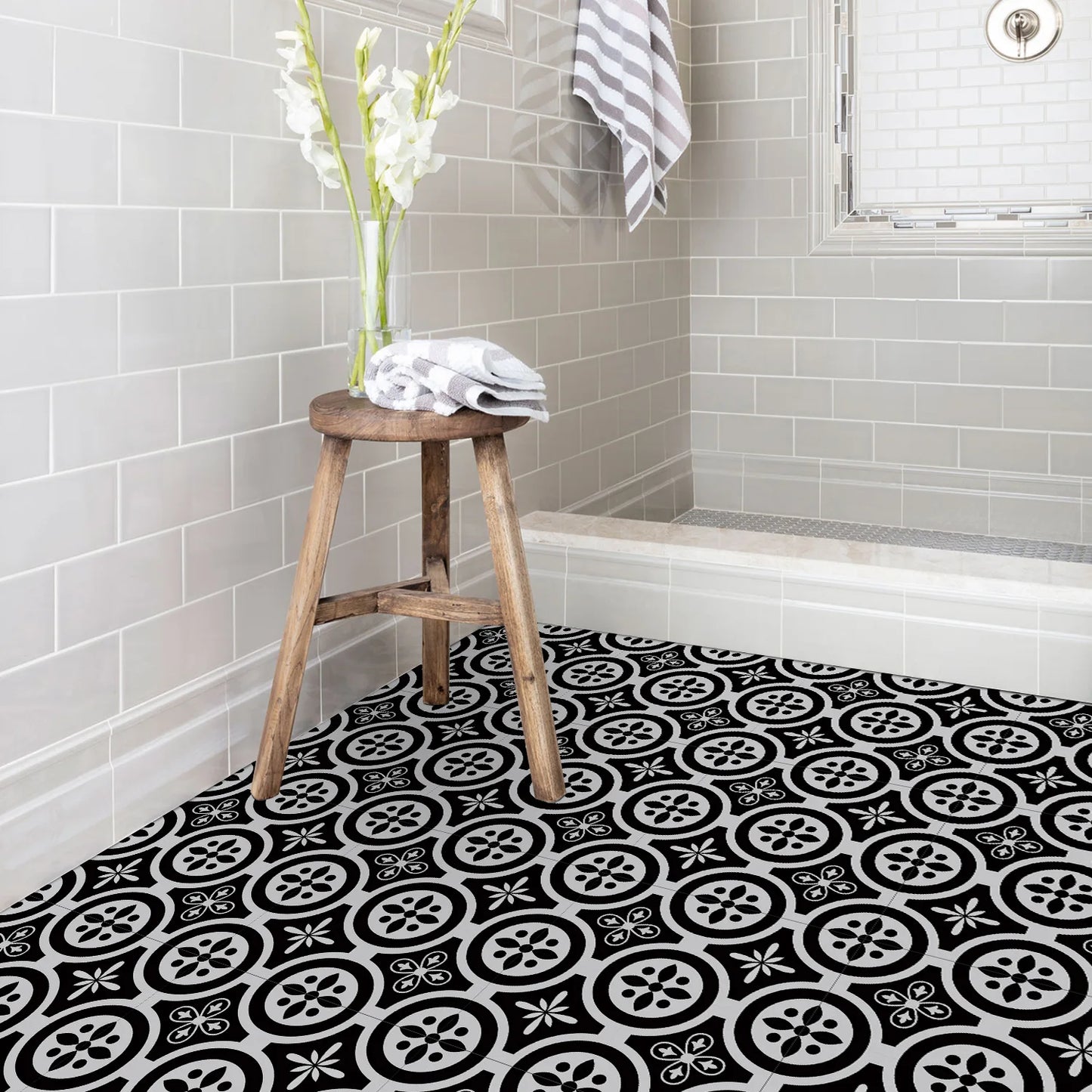European Peel & Stick Floor Tiles