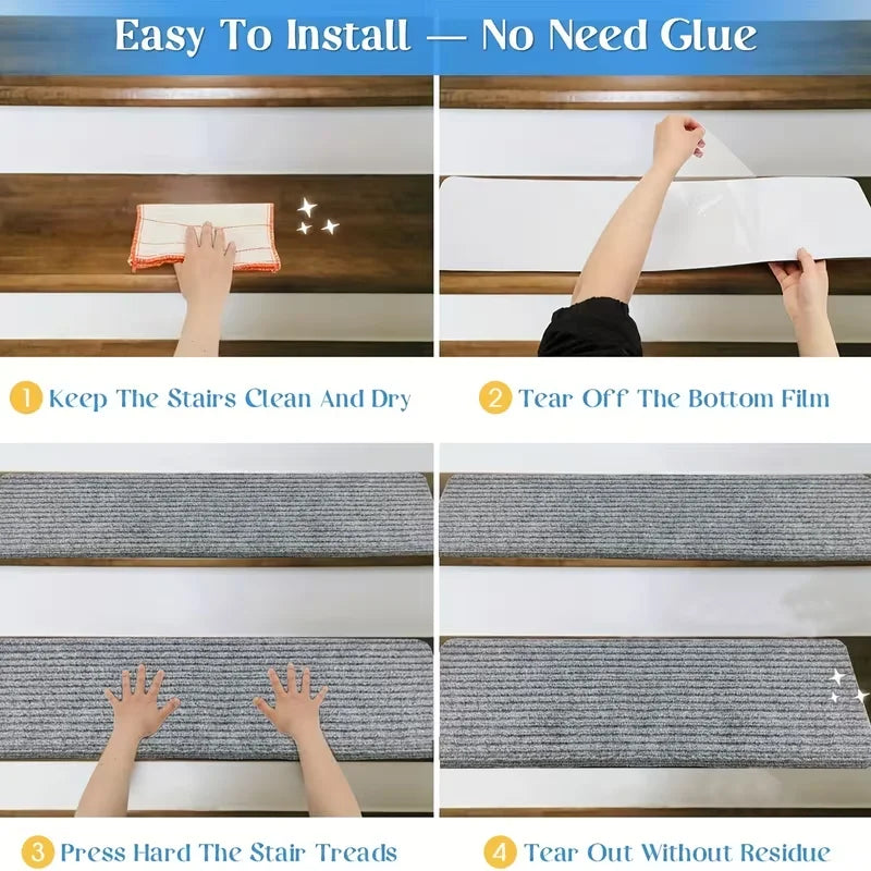 Polyester Non-Slip Stair Treads