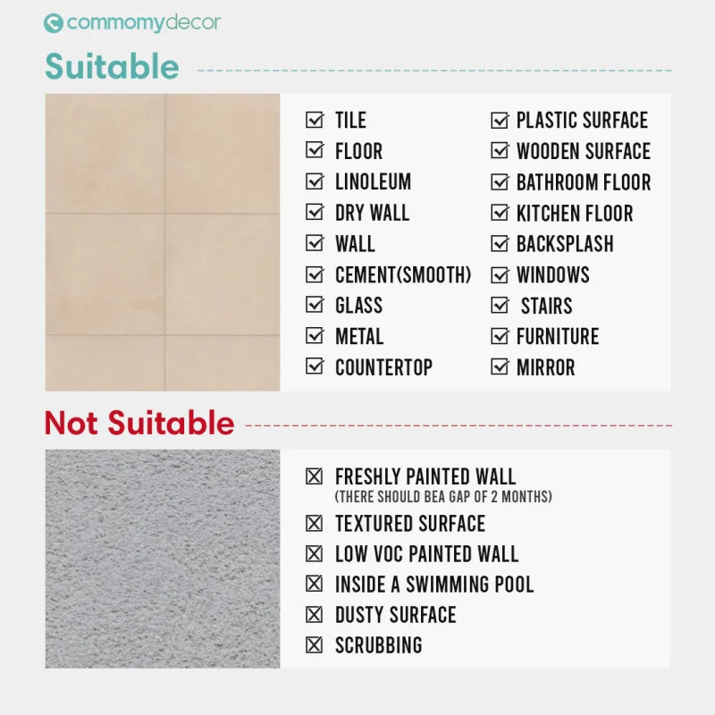 Non-Slip Peel & Stick Floor Tiles