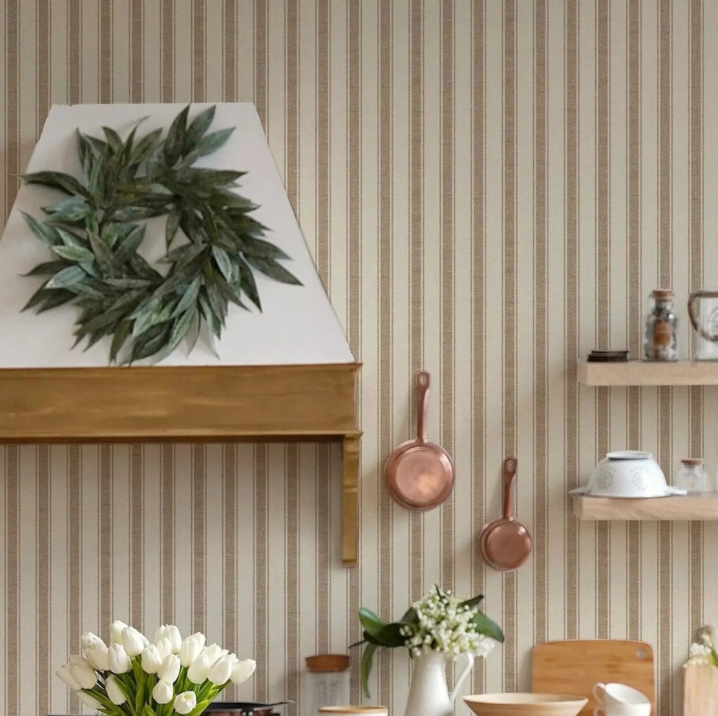 Geometric Striped Peel & Stick Wallpaper