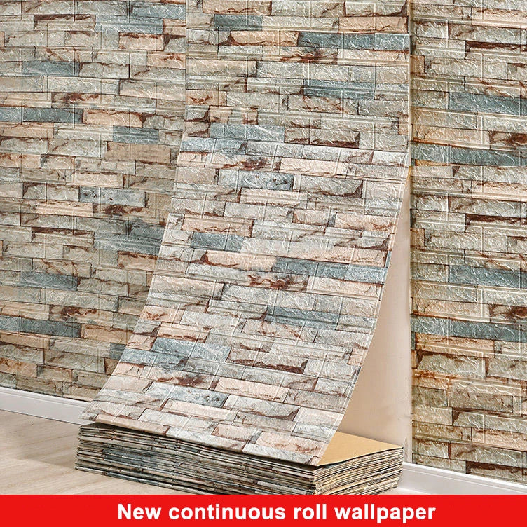 3D Faux Brick Peel & Stick Wall Panel