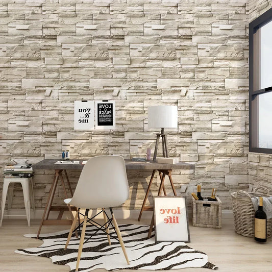 3D Faux Brick Peel & Stick Wallpaper