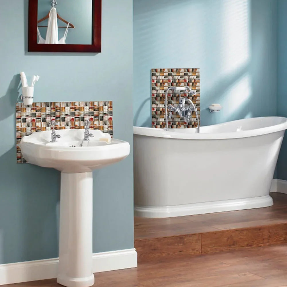 3D Mosaic Peel & Stick Wall Tiles
