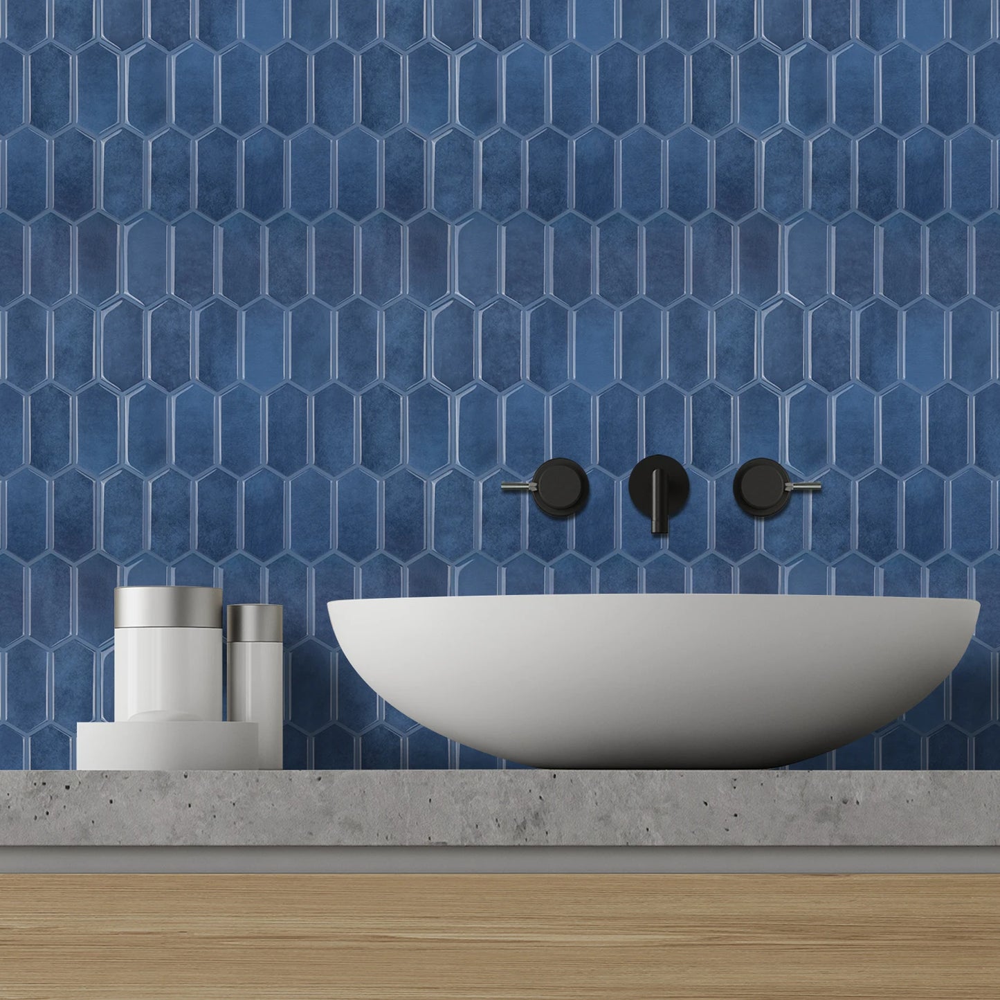 Hexagon Peel & Stick Backsplash Tile
