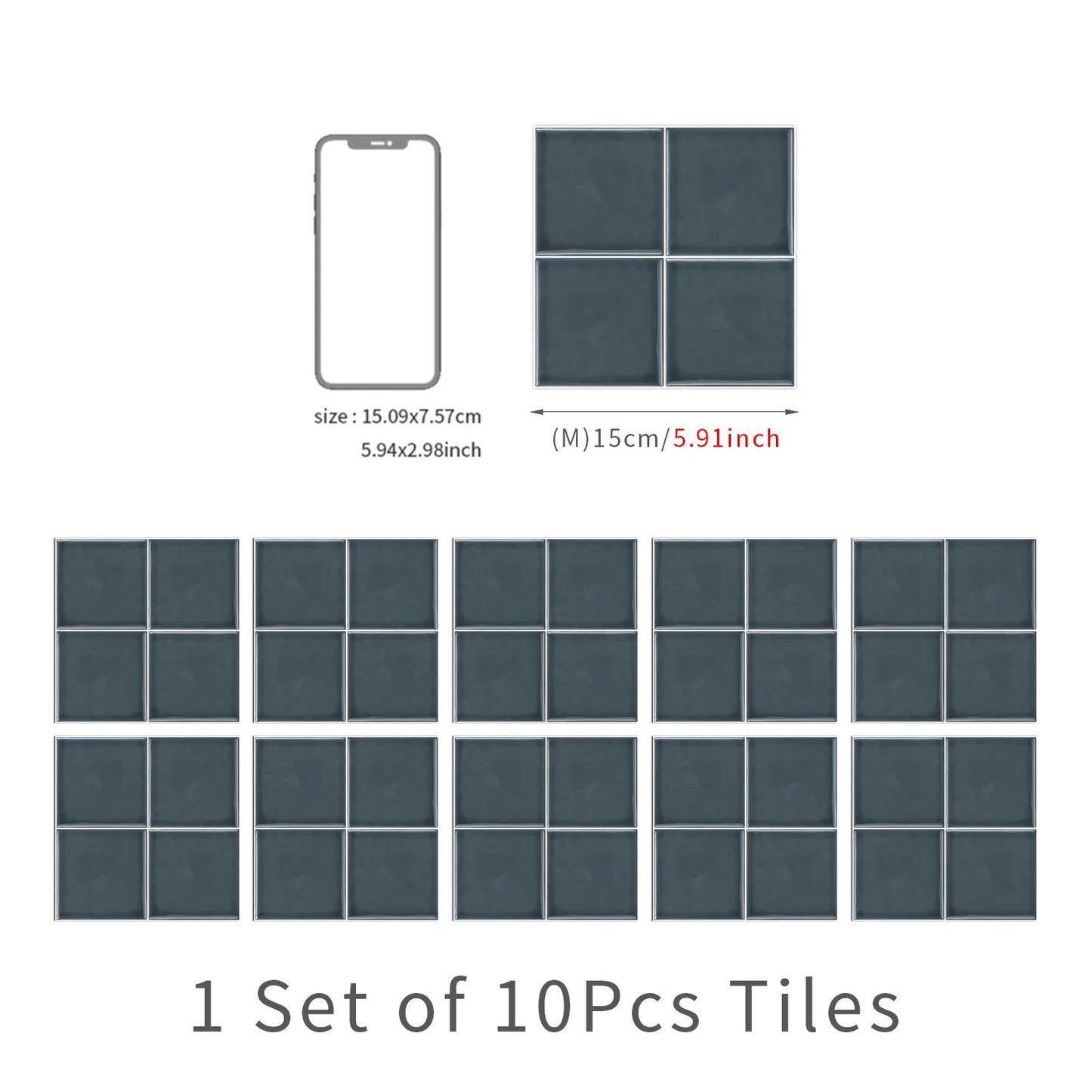 Pure Color Peel & Stick Wall Tiles