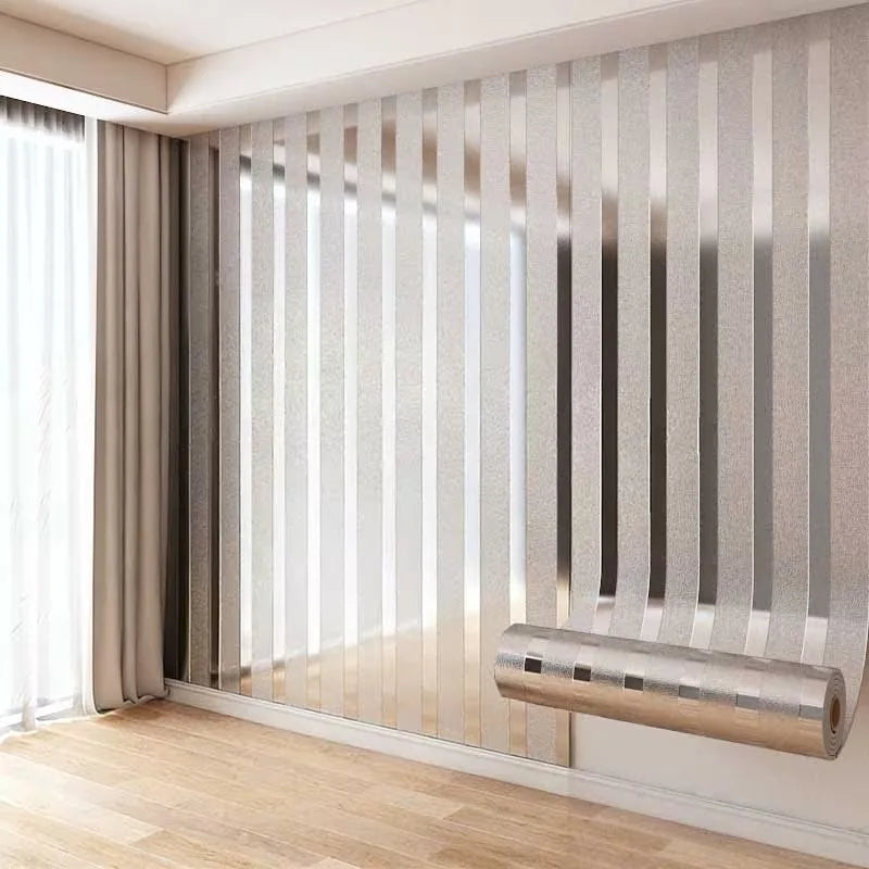 Gold Striped Peel & Stick Wall Panel