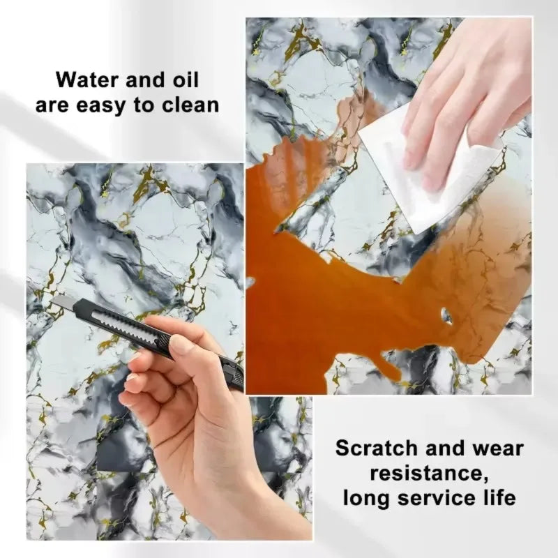 Gilded Marble Peel & Stick Wallpaper