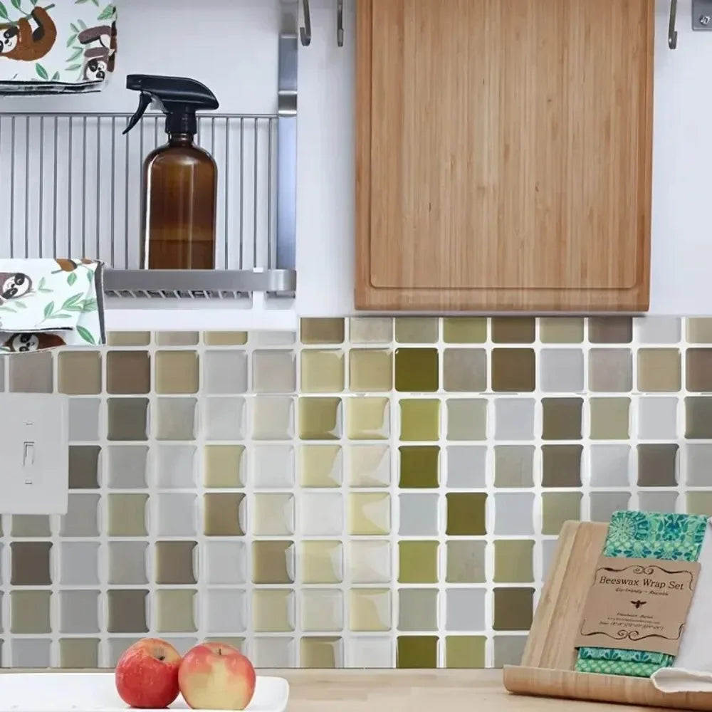 3D Mosaic Peel & Stick Backsplash Tile