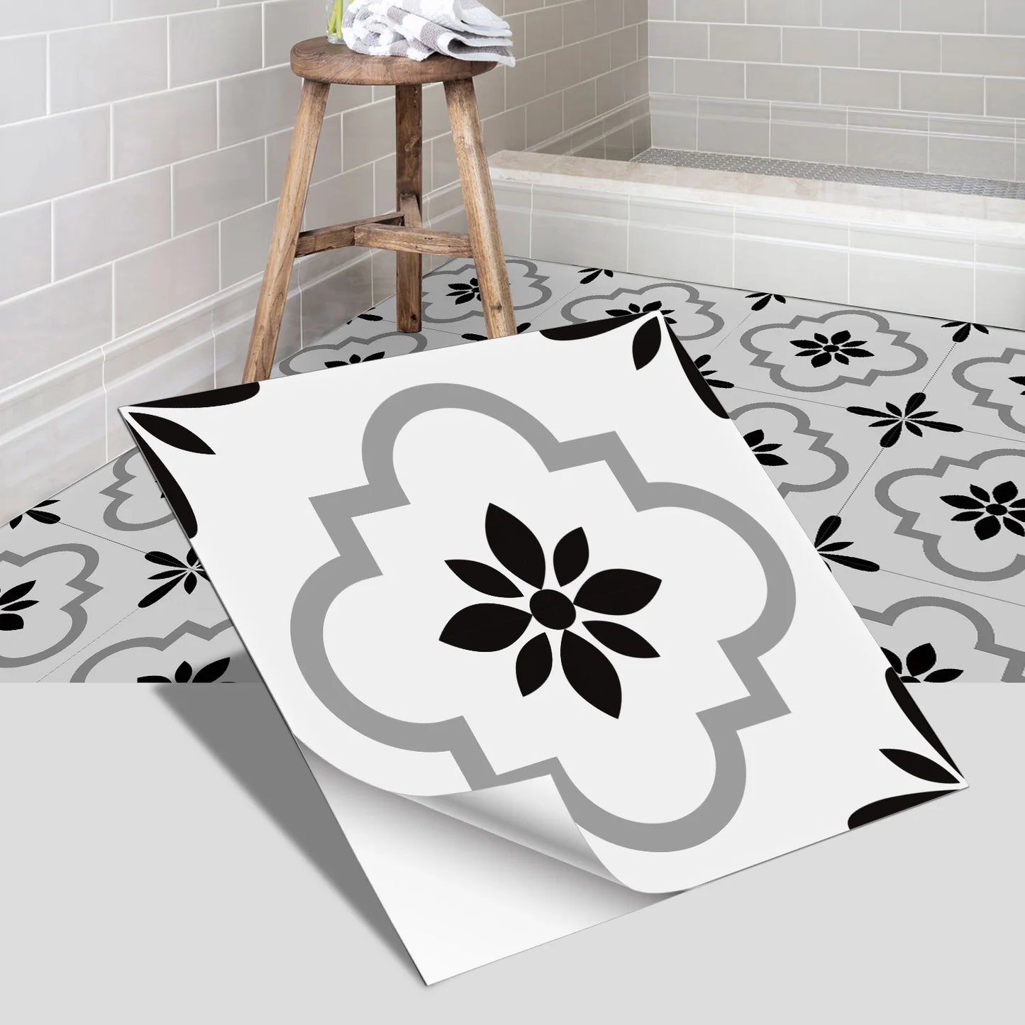 European Peel & Stick Floor Tiles