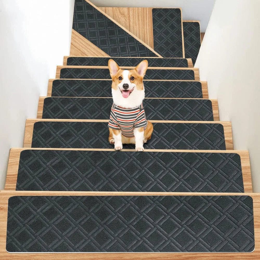 Striped Non-Slip Stair Treads