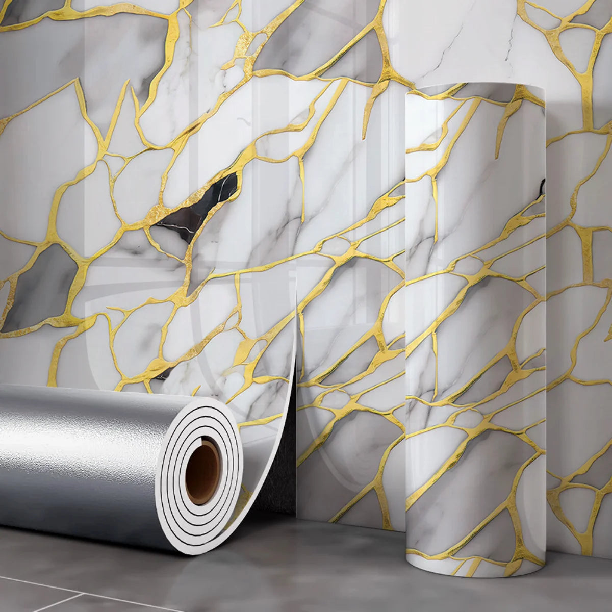 Gilded Marble Peel & Stick Wallpaper