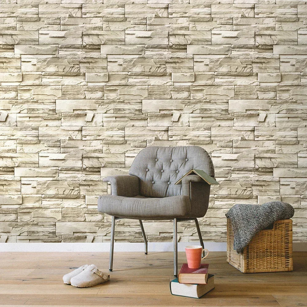 3D Faux Brick Peel & Stick Wallpaper