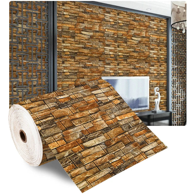3D Faux Brick Peel & Stick Wall Panel