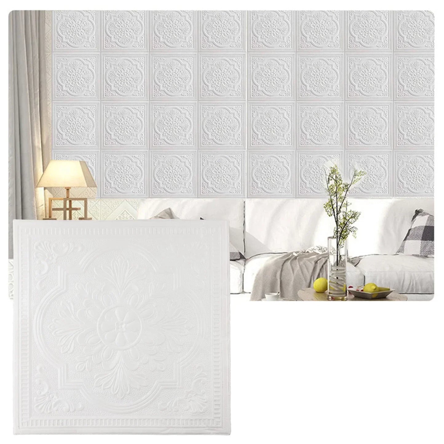 3D Brick Peel & Stick Wall Tiles