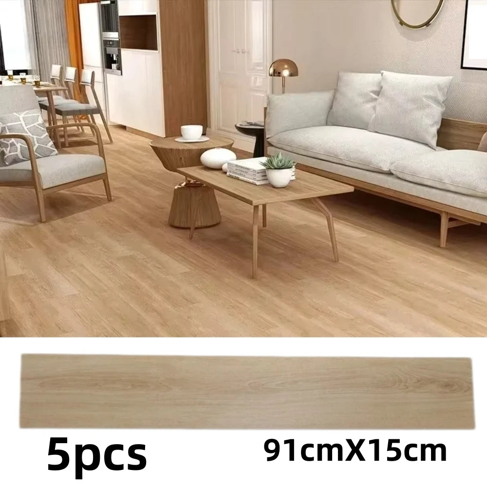 Wood Grain Peel & Stick Vinyl Floor Planks