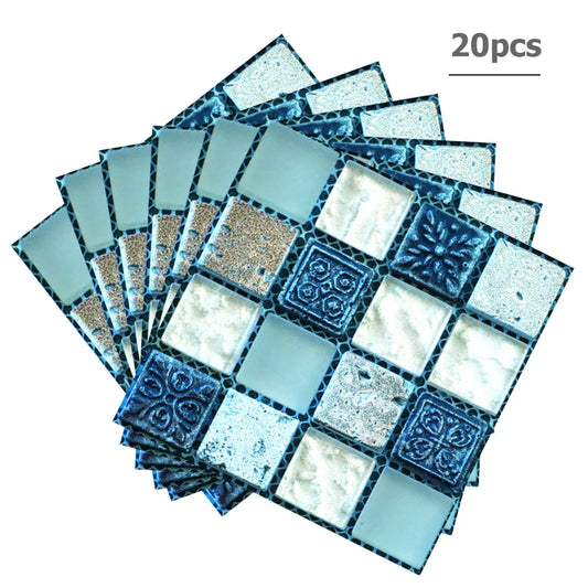3D Mosaic Peel & Stick Wall Tiles