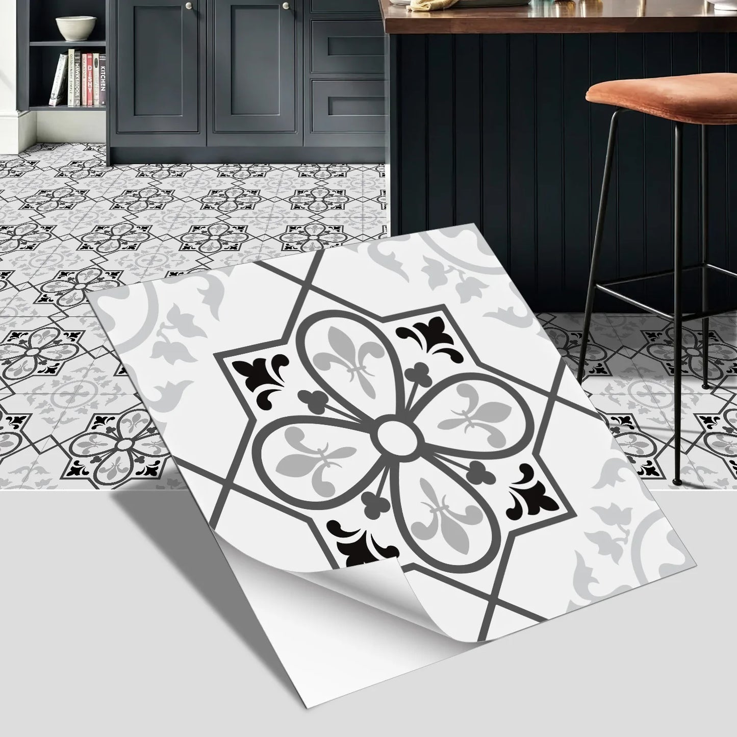 European Peel & Stick Floor Tiles