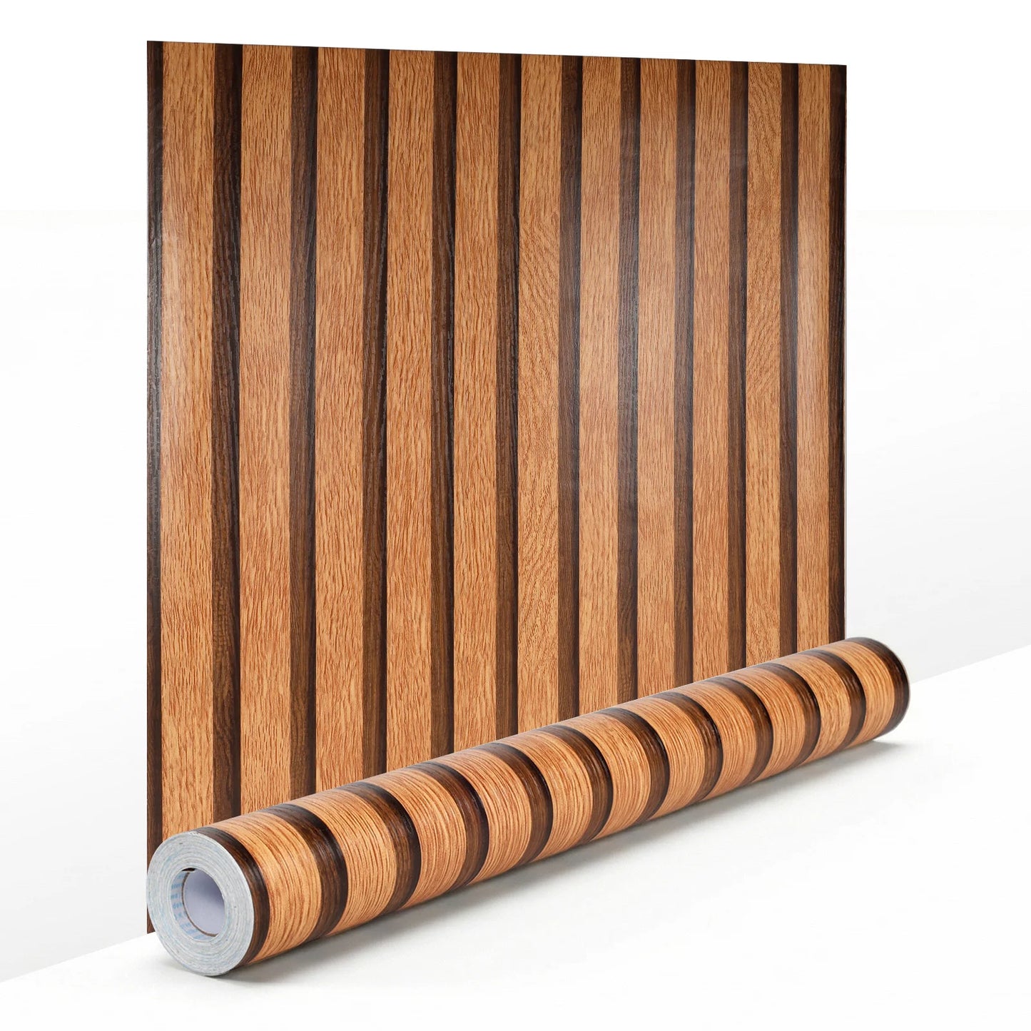 3D Wood Slat Peel & Stick Wall Panel