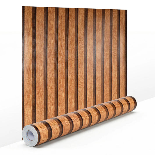 3D Wood Slat Peel & Stick Wall Panel