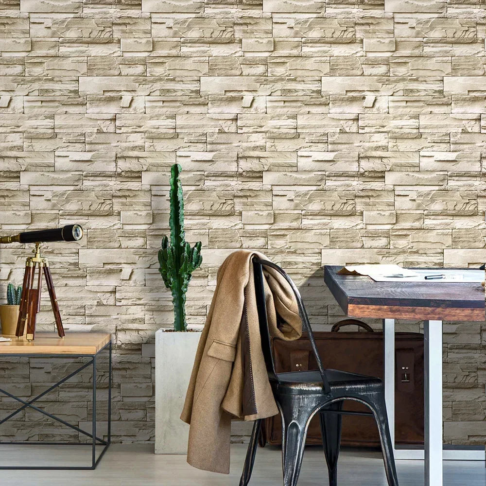 3D Faux Brick Peel & Stick Wallpaper