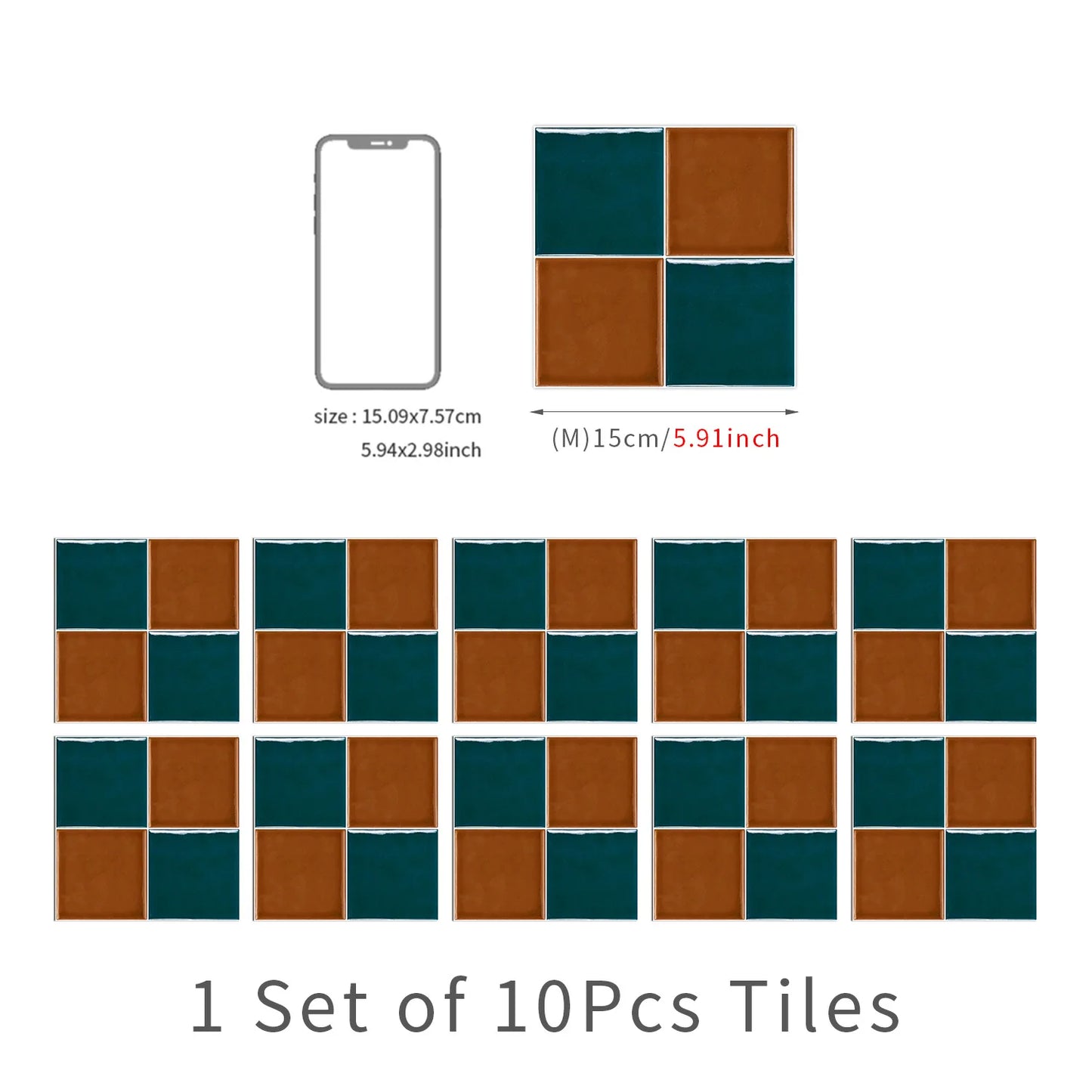 Pure Color Peel & Stick Wall Tiles