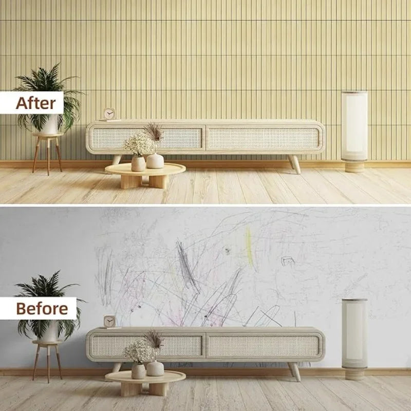 3D Wood Slat Wall Panel