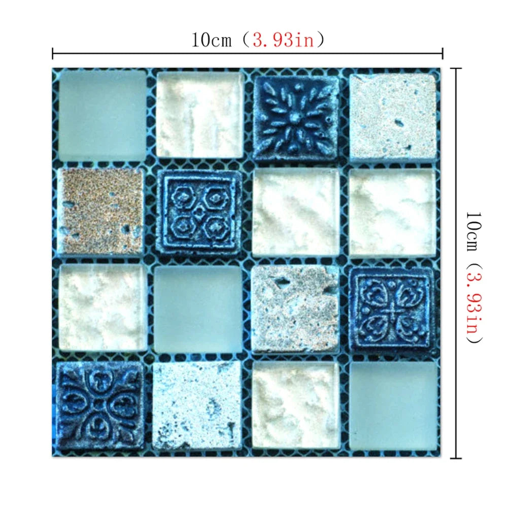 3D Mosaic Peel & Stick Wall Tiles