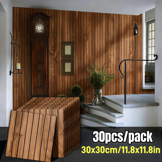 3D Wood Slat Wall Panel