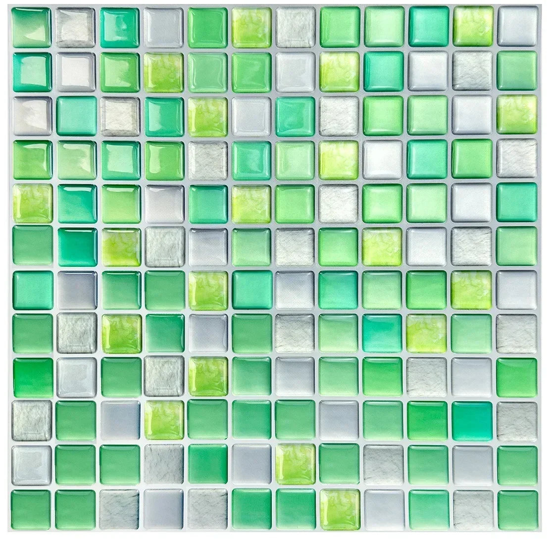 3D Crystal Mosaic Peel & Stick Wall Tiles