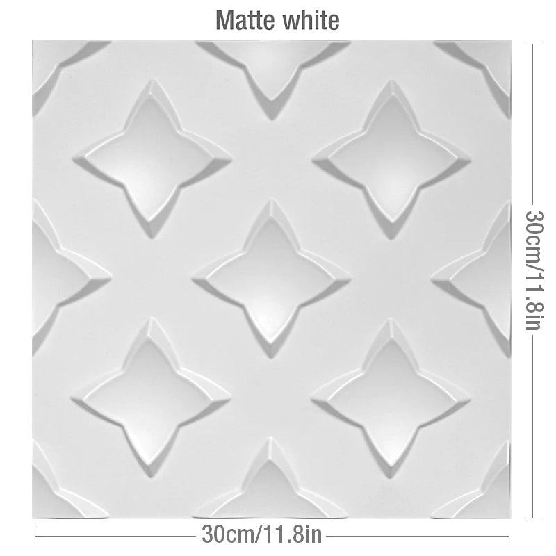3D Decorative Peel-Free Wall Tiles