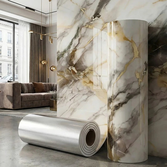 Gilded Marble Peel & Stick Wallpaper