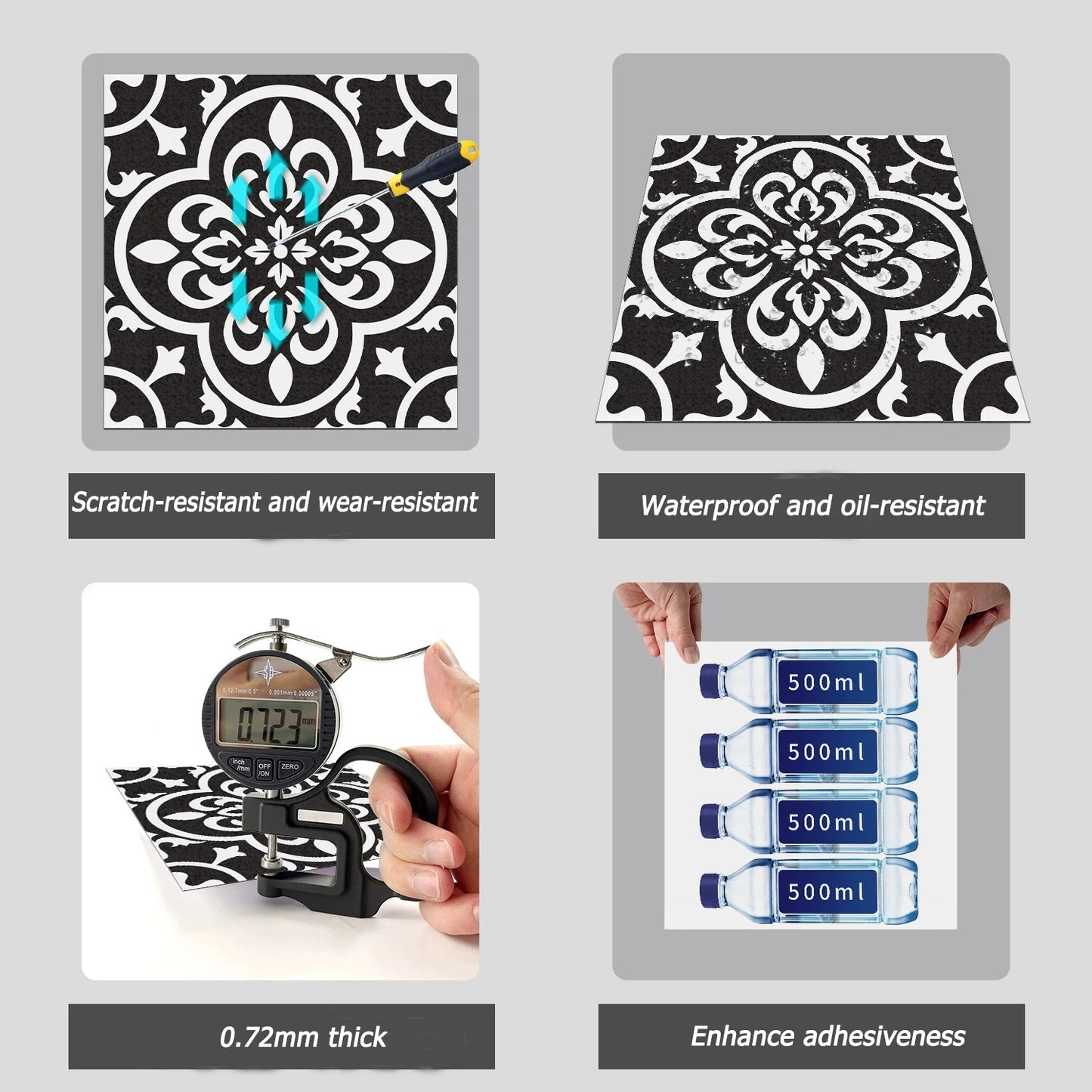 European Peel & Stick Floor Tiles