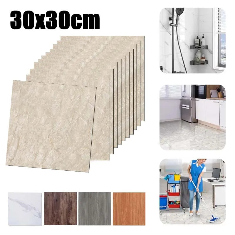 Marble Peel & Stick Floor Tiles
