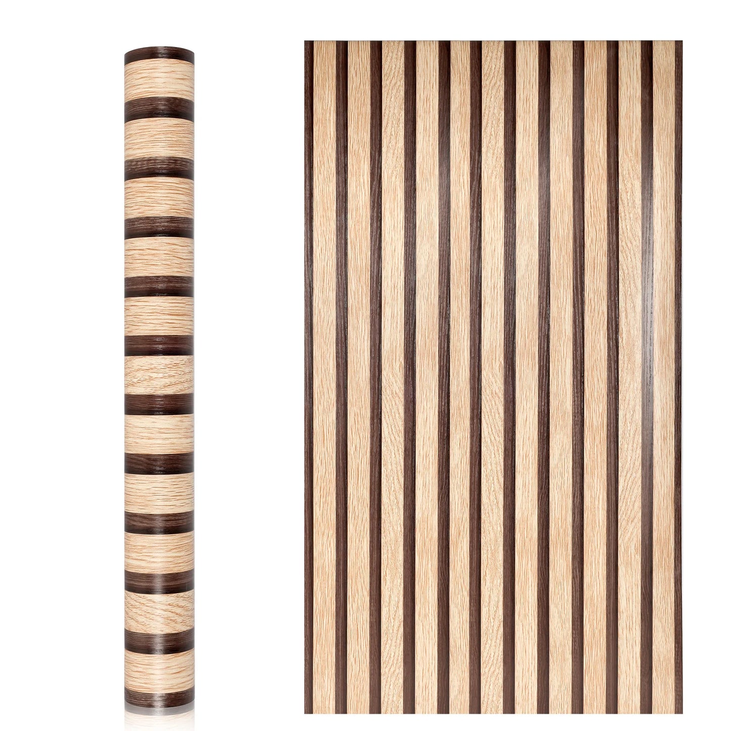 3D Wood Slat Peel & Stick Wall Panel