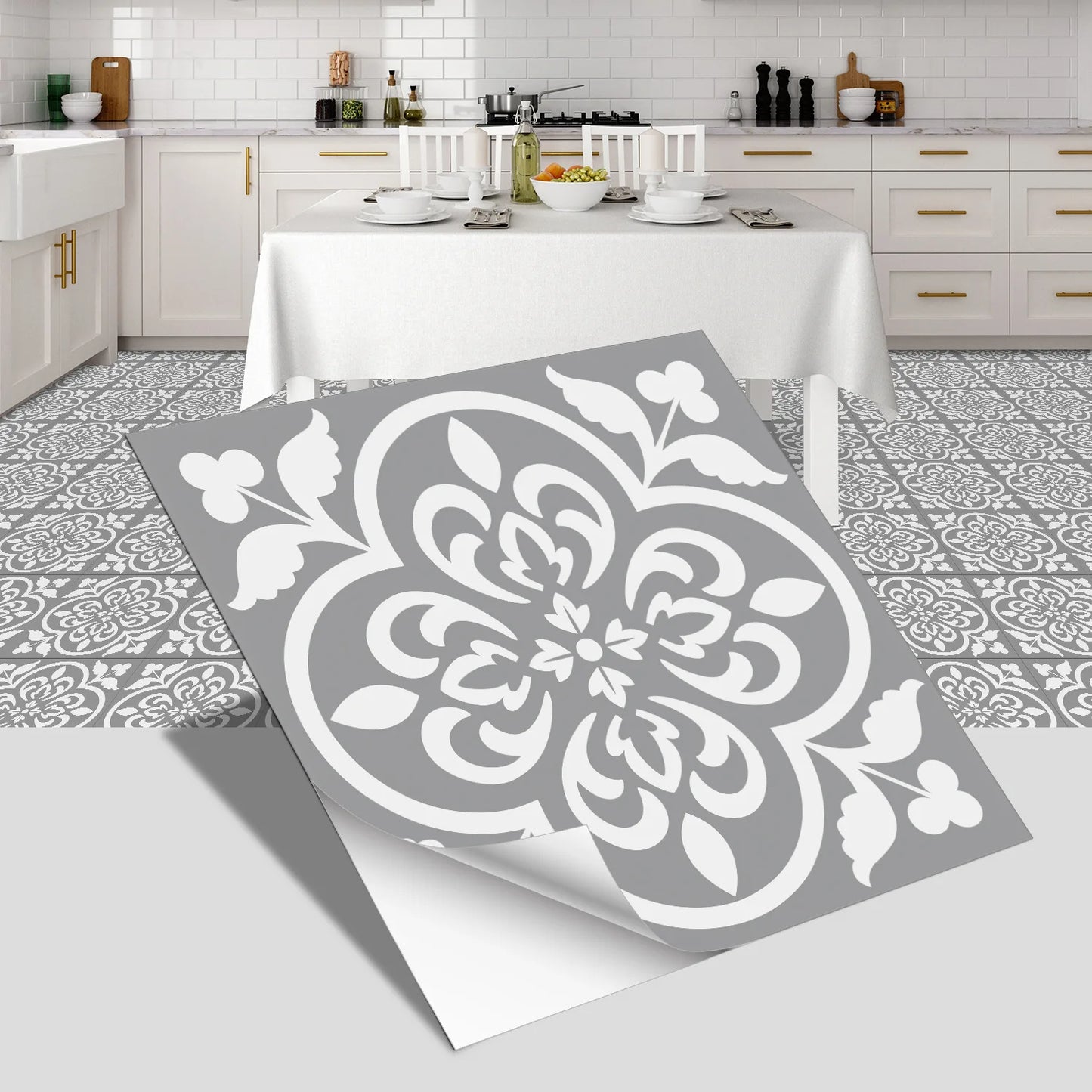 European Peel & Stick Floor Tiles