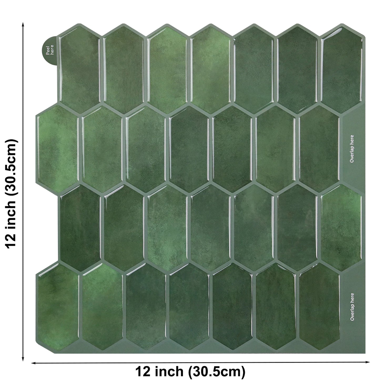 Hexagon Peel & Stick Backsplash Tile