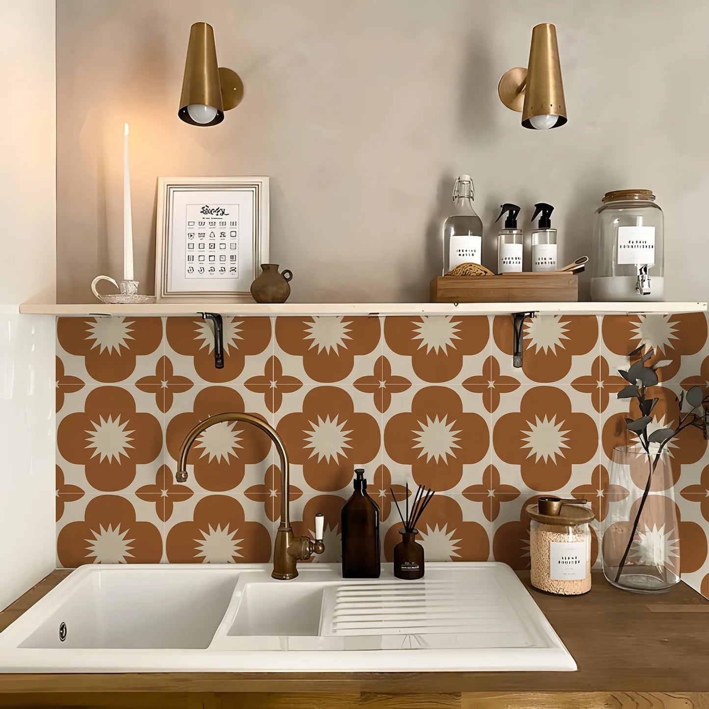 Vinyl Peel & Stick Backsplash Tile