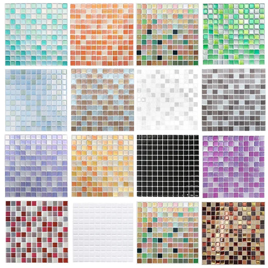 3D Crystal Mosaic Peel & Stick Wall Tiles