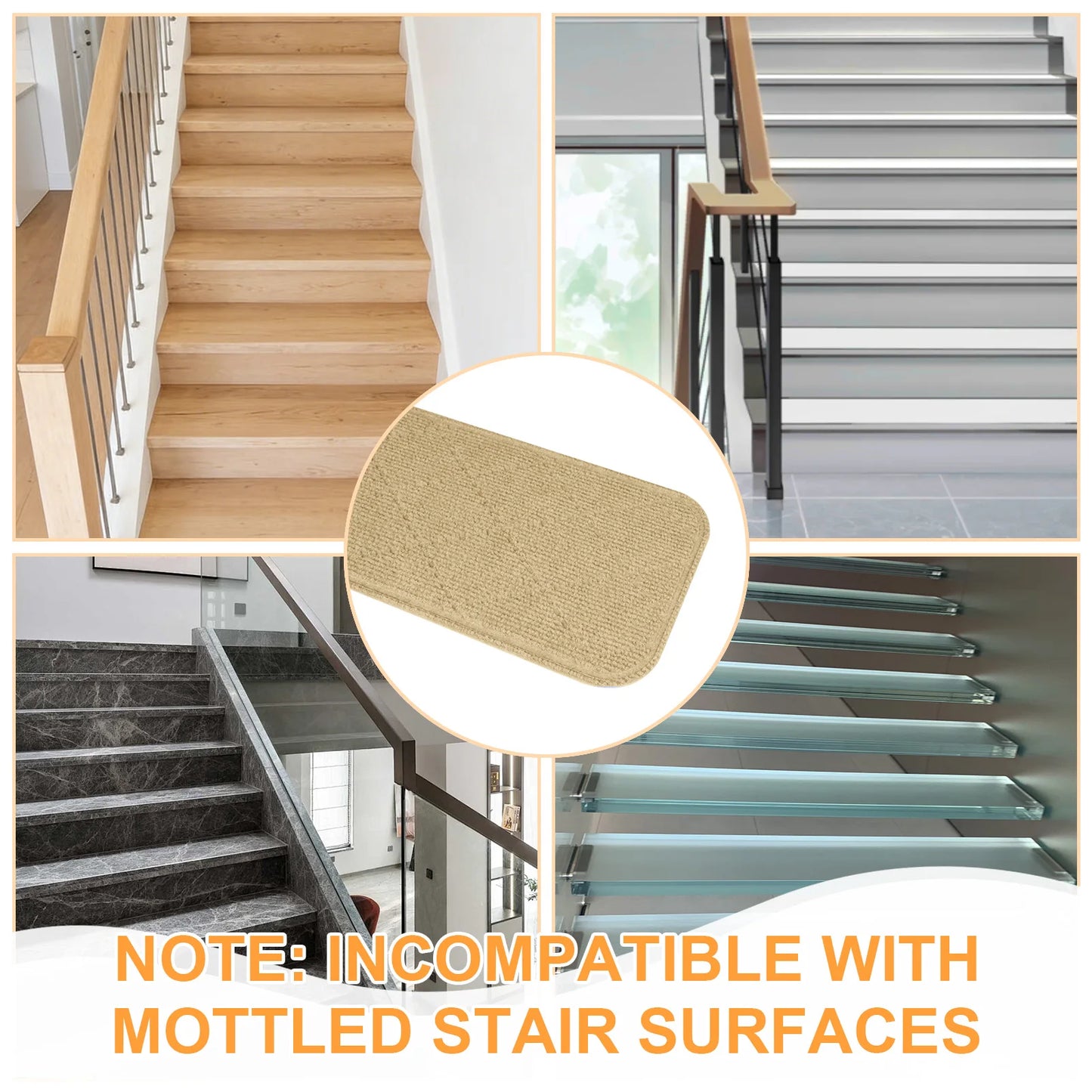 Self-Adhesive Non-Slip Stair Treads